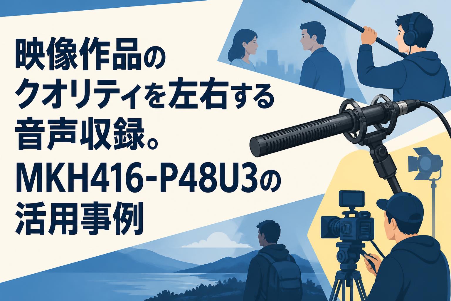 映像作品のクオリティを左右する音声収録。MKH416-P48U3の活用事例