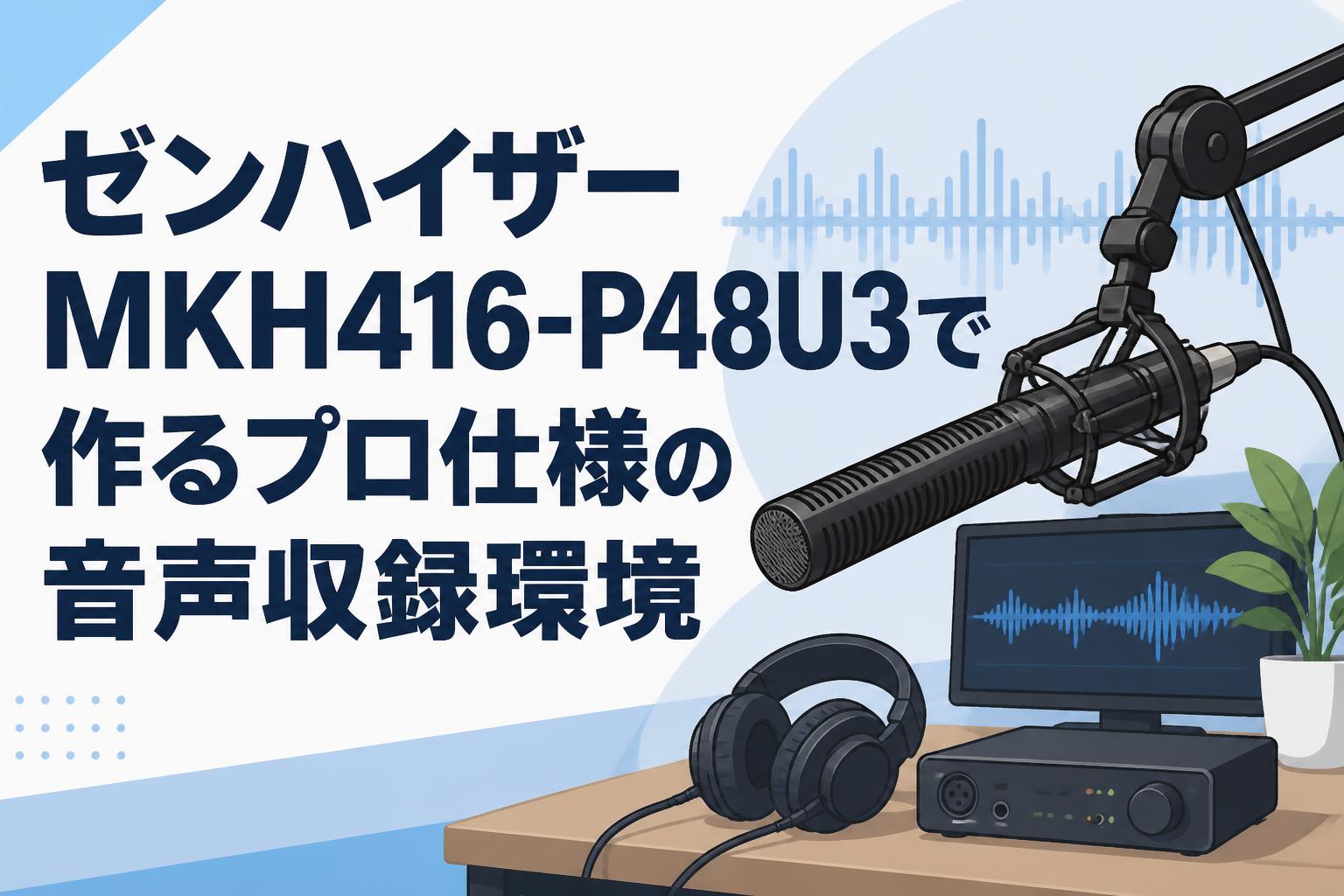 ゼンハイザーMKH416-P48U3で作るプロ仕様の音声収録環境