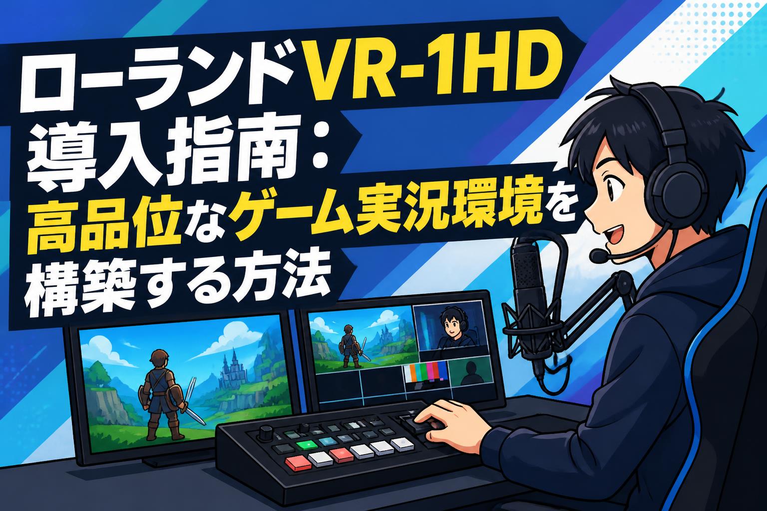 ローランドVR-1HD導入指南：高品位なゲーム実況環境を構築する方法