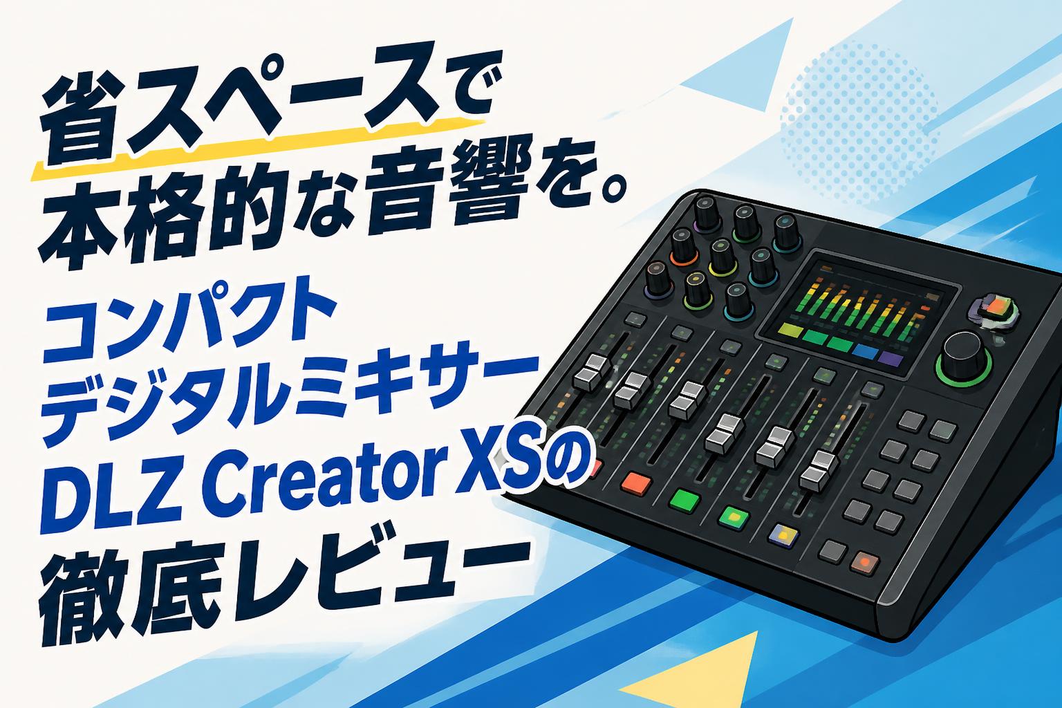 省スペースで本格的な音響を。コンパクトデジタルミキサーDLZ Creator XSの徹底レビュー