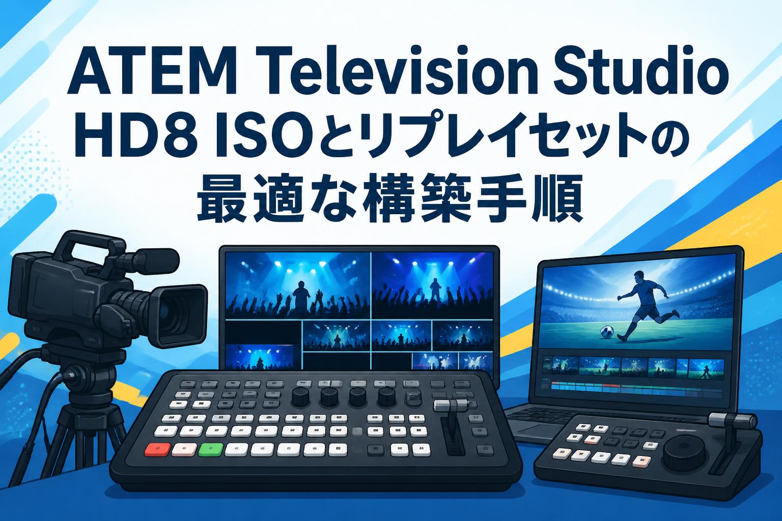 ATEM Television Studio HD8 ISOとリプレイセットの最適な構築手順