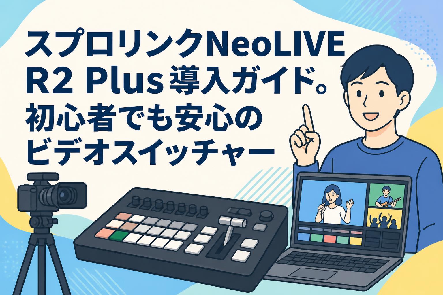 スプロリンクNeoLIVE R2 Plus導入ガイド。初心者でも安心のビデオスイッチャー