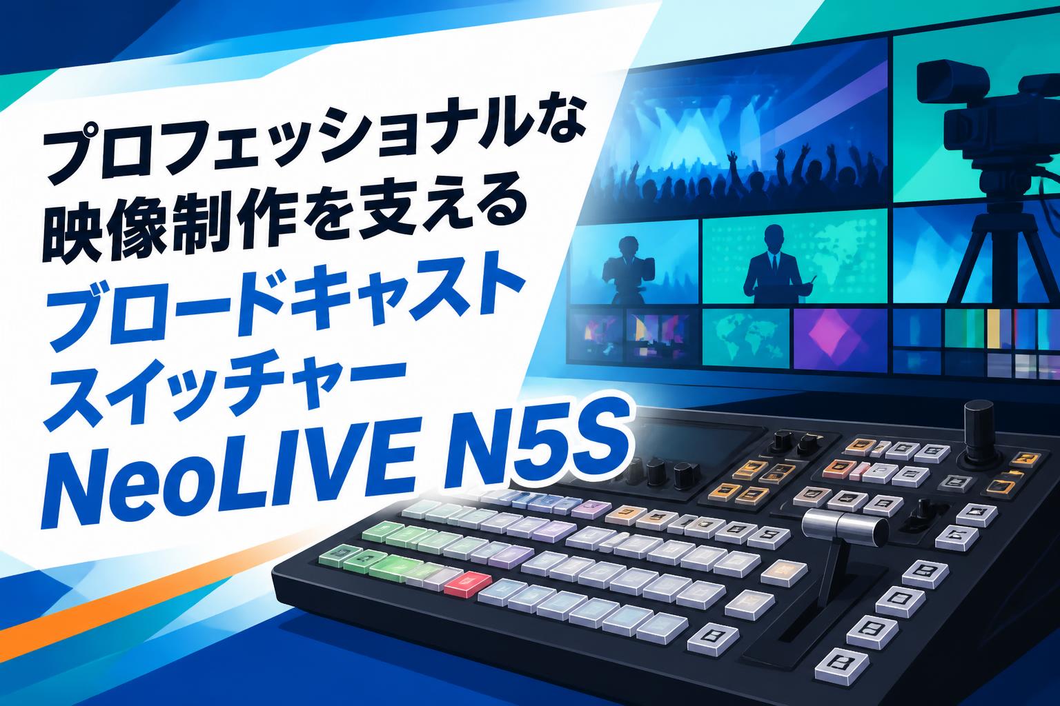 プロフェッショナルな映像制作を支えるブロードキャストスイッチャーNeoLIVE N5S
