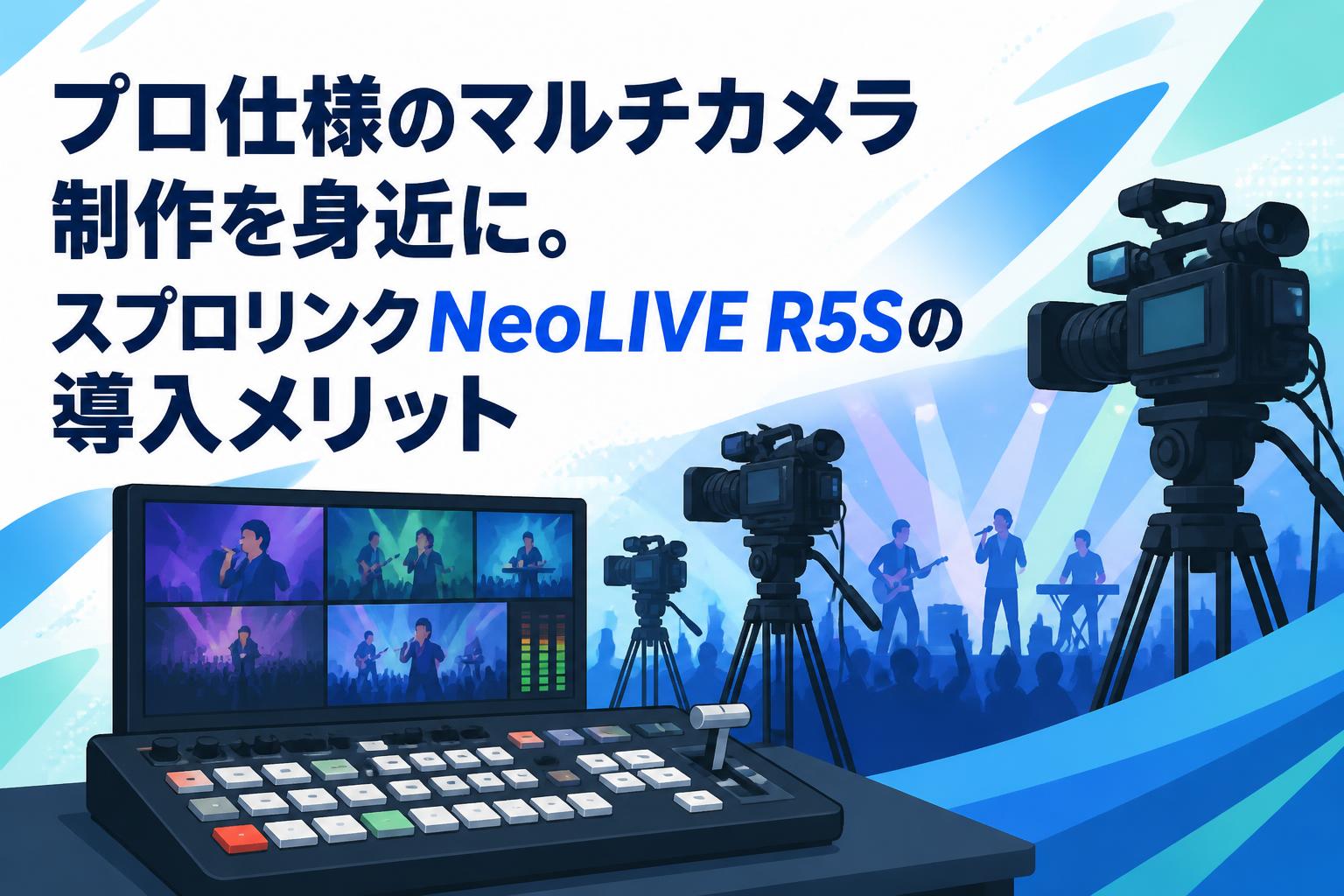 プロ仕様のマルチカメラ制作を身近に。スプロリンクNeoLIVE R5Sの導入メリット