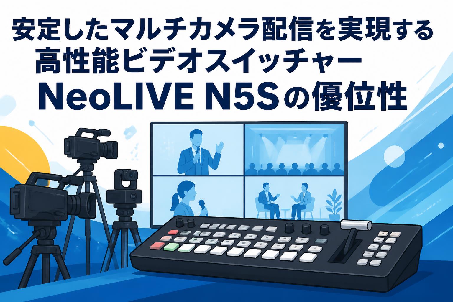 安定したマルチカメラ配信を実現する高性能ビデオスイッチャーNeoLIVE N5Sの優位性