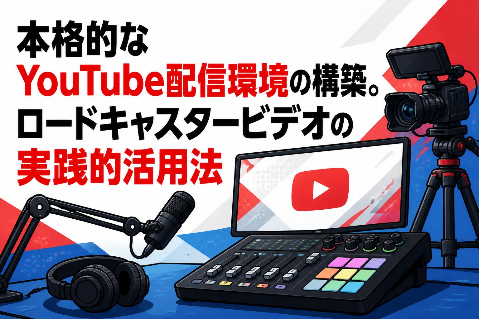 本格的なYouTube配信環境の構築。ロードキャスタービデオの実践的活用法