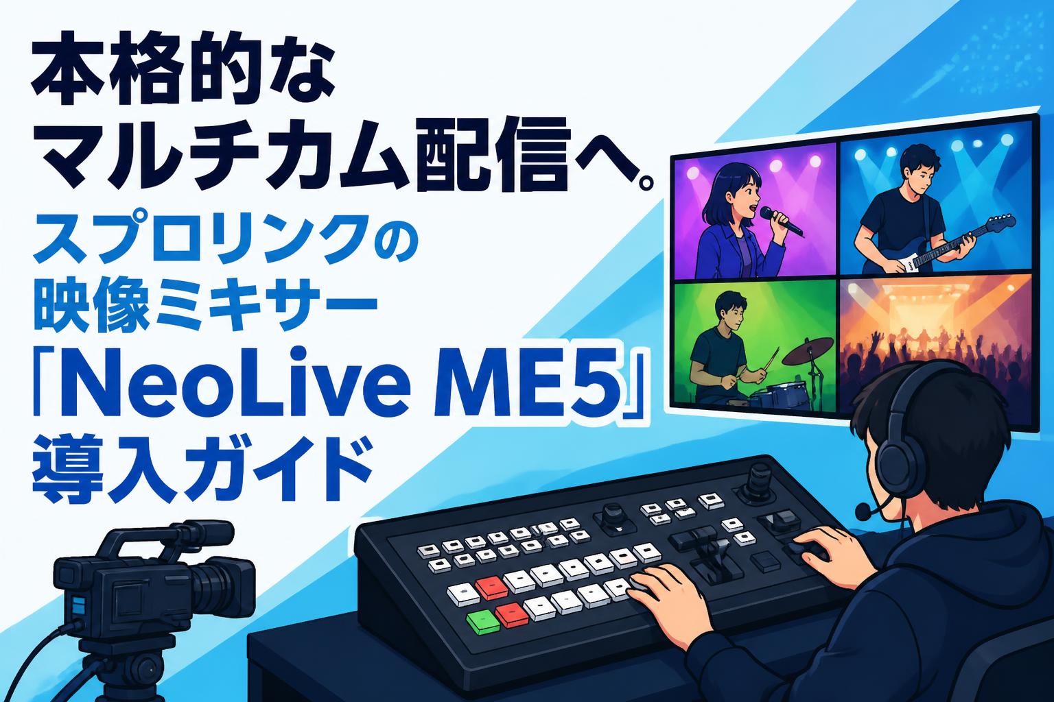 本格的なマルチカム配信へ。スプロリンクの映像ミキサー「NeoLive ME5」導入ガイド