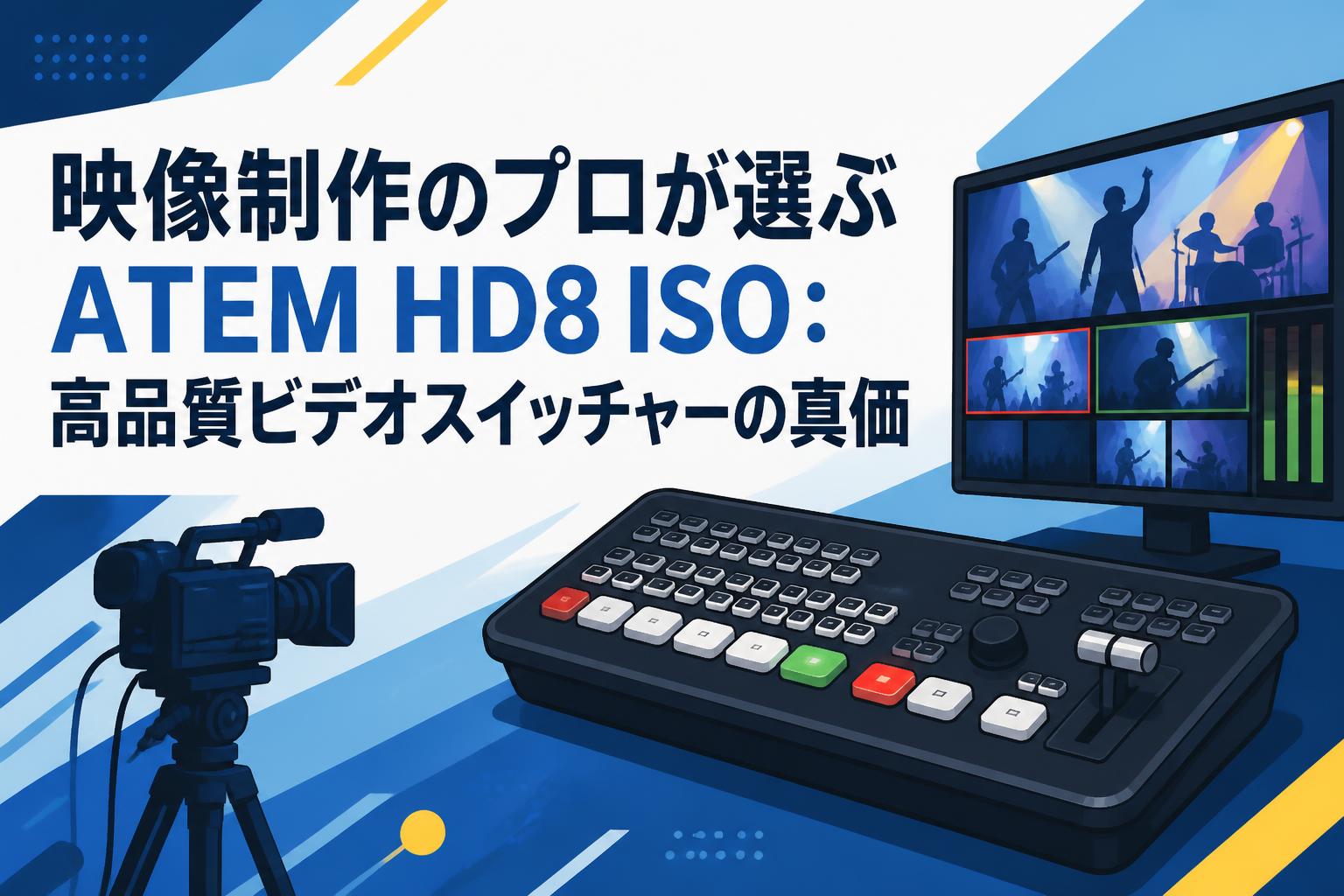 映像制作のプロが選ぶATEM HD8 ISO：高品質ビデオスイッチャーの真価