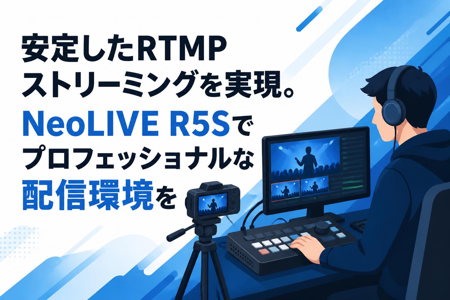 安定したRTMPストリーミングを実現。NeoLIVE R5Sでプロフェッショナルな配信環境を