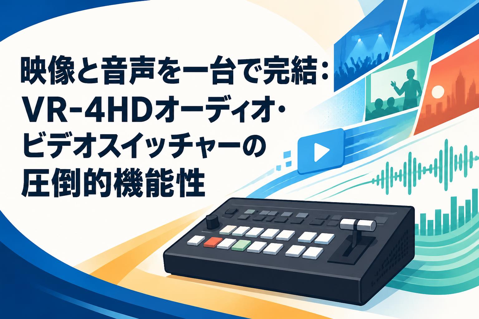 映像と音声を一台で完結：VR-4HDオーディオ・ビデオスイッチャーの圧倒的機能性