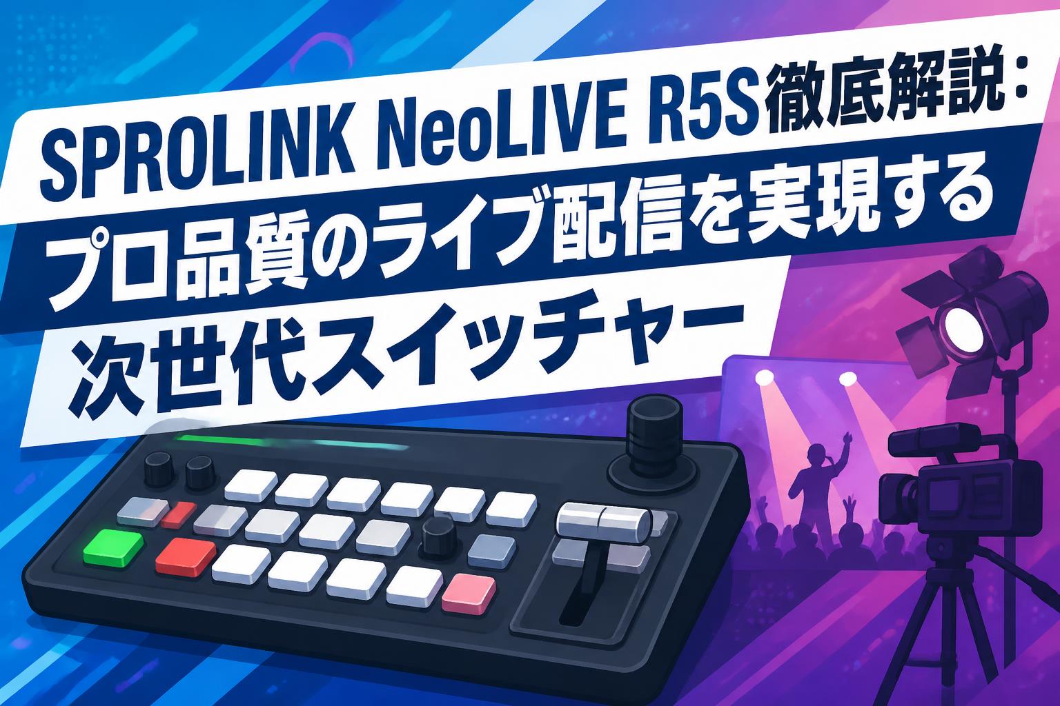SPROLINK NeoLIVE R5S徹底解説：プロ品質のライブ配信を実現する次世代スイッチャー