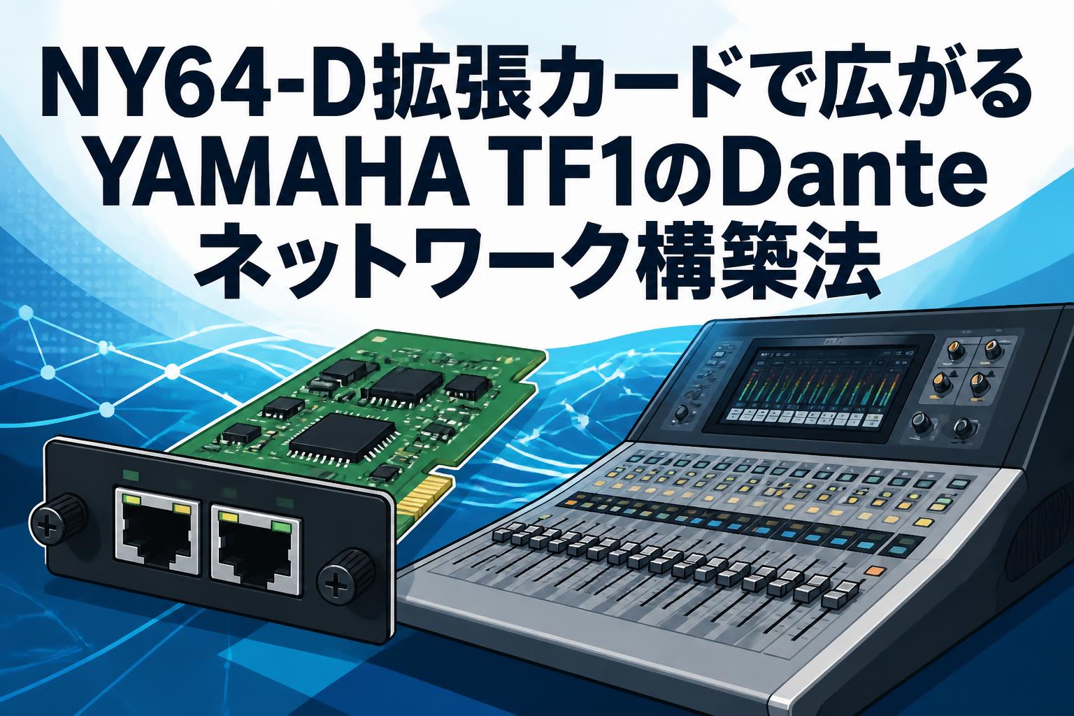 NY64-D拡張カードで広がるYAMAHA TF1のDanteネットワーク構築法