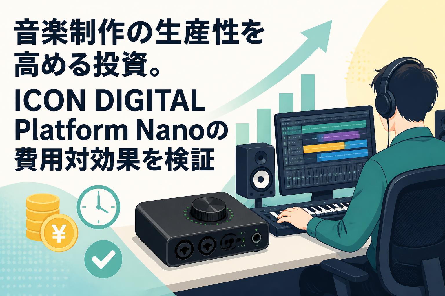 音楽制作の生産性を高める投資。ICON DIGITAL Platform Nanoの費用対効果を検証