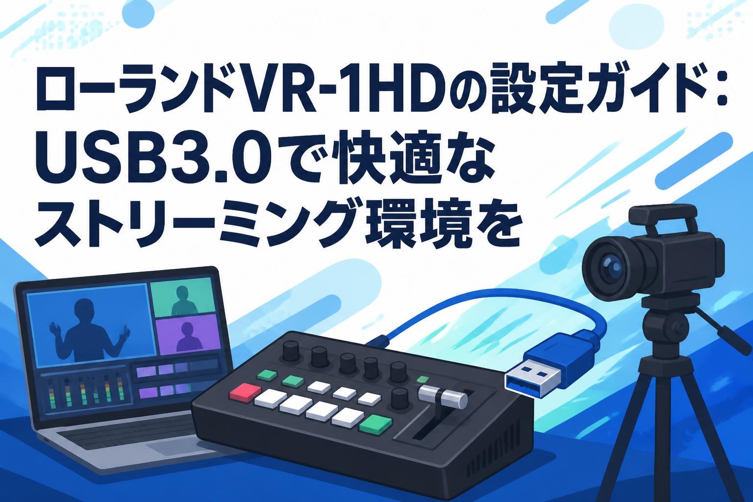 ローランドVR-1HDの設定ガイド：USB3.0で快適なストリーミング環境を