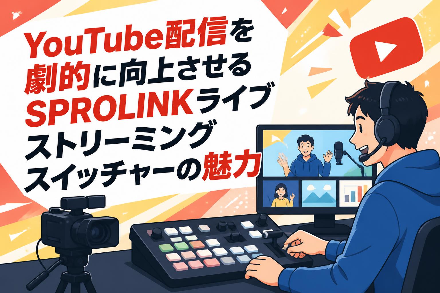YouTube配信を劇的に向上させるSPROLINKライブストリーミングスイッチャーの魅力