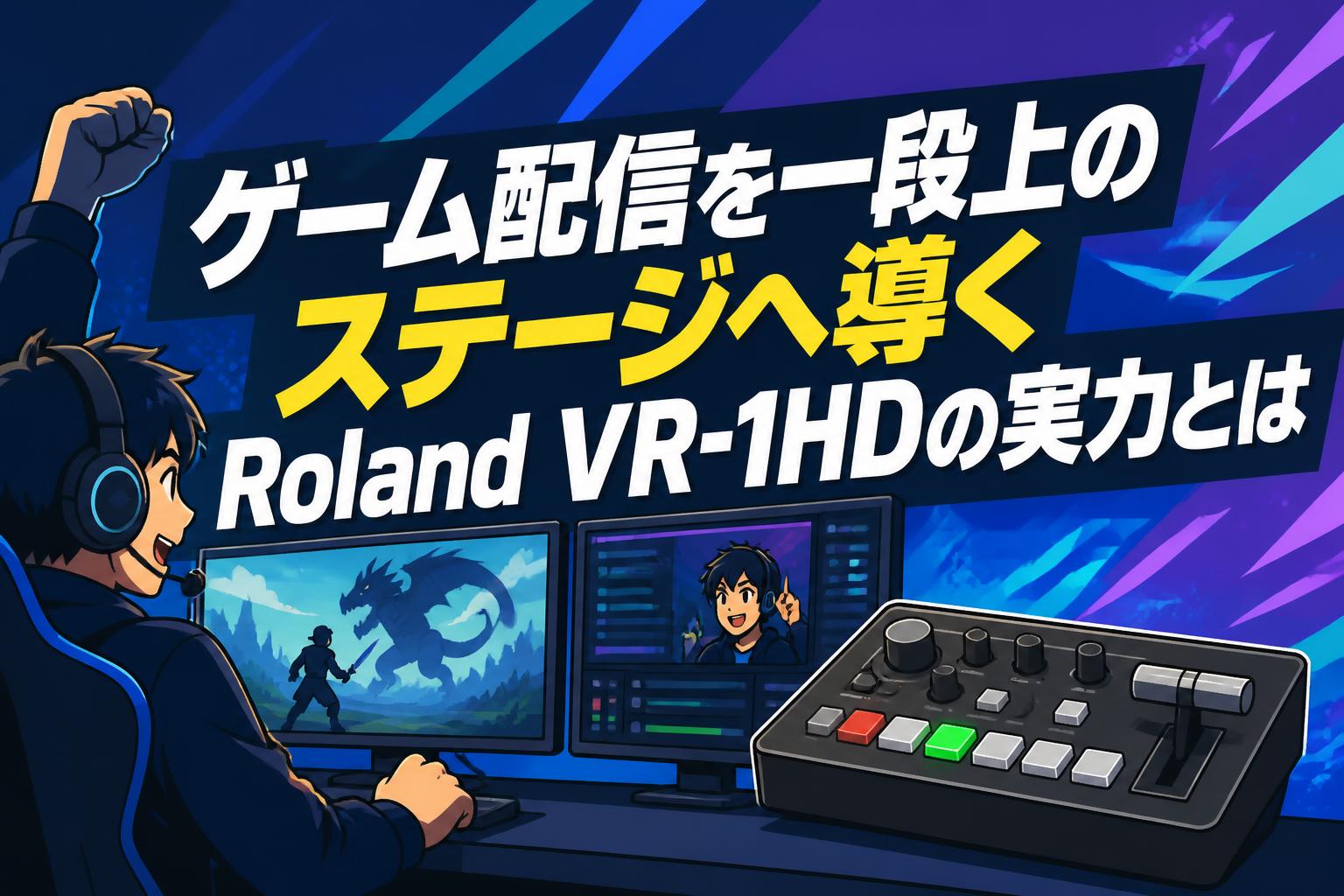 ゲーム配信を一段上のステージへ導くRoland VR-1HDの実力とは