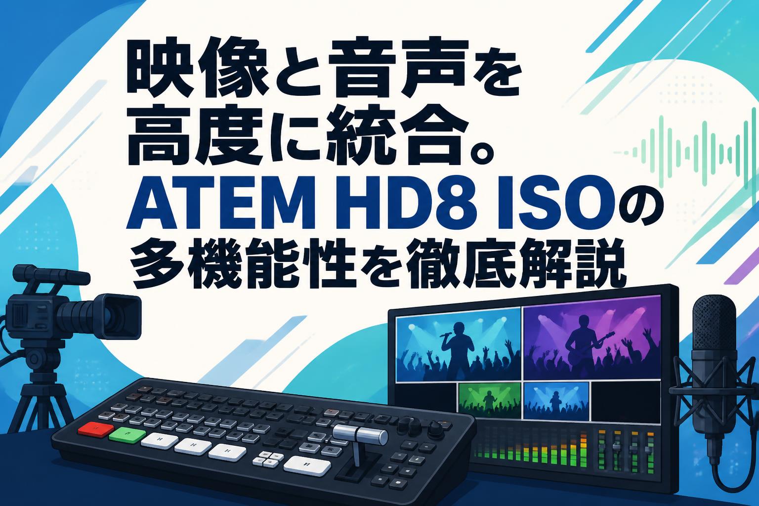 映像と音声を高度に統合。ATEM HD8 ISOの多機能性を徹底解説