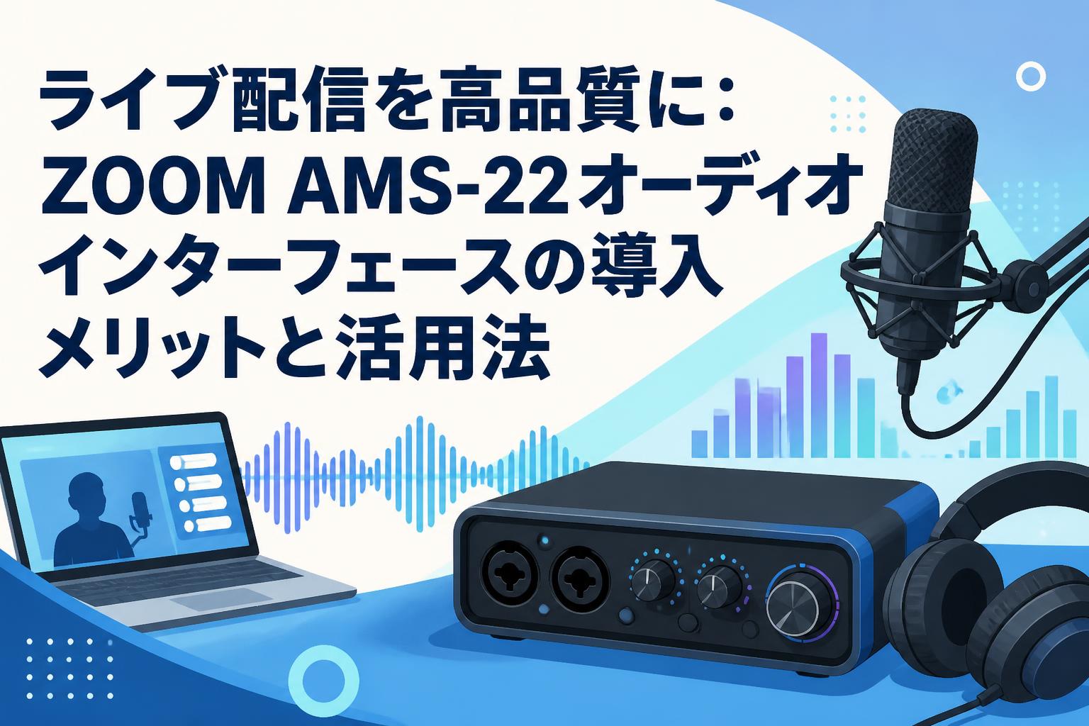 ライブ配信を高品質に：ZOOM AMS-22オーディオインターフェースの導入メリットと活用法
