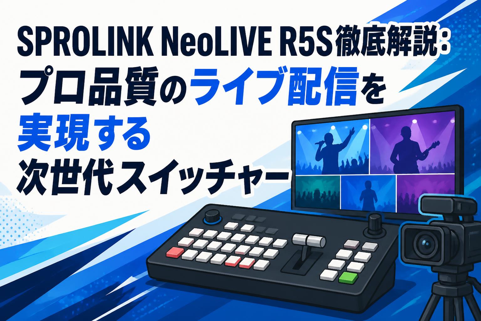 SPROLINK NeoLIVE R5S徹底解説：プロ品質のライブ配信を実現する次世代スイッチャー