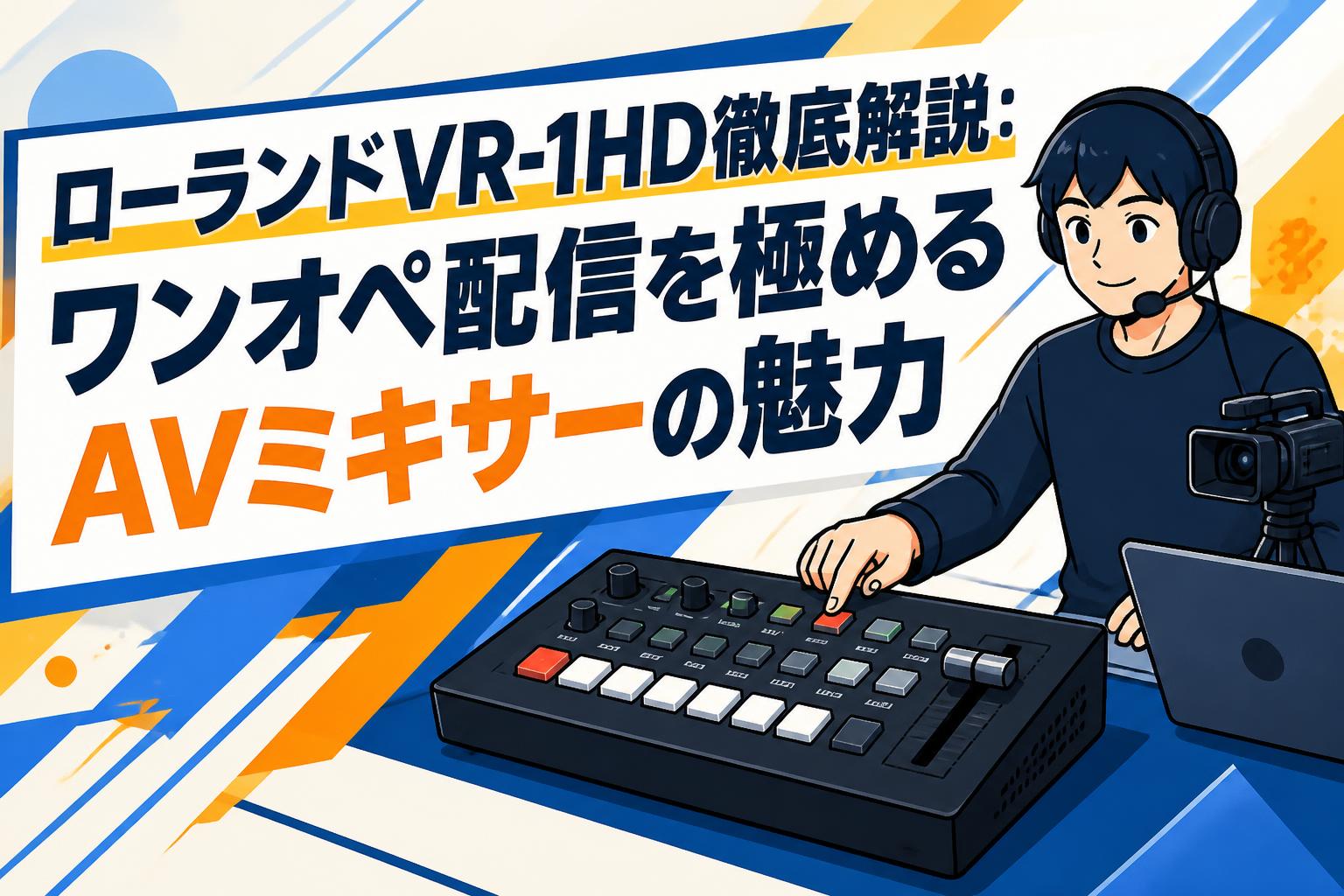 ローランドVR-1HD徹底解説：ワンオペ配信を極めるAVミキサーの魅力