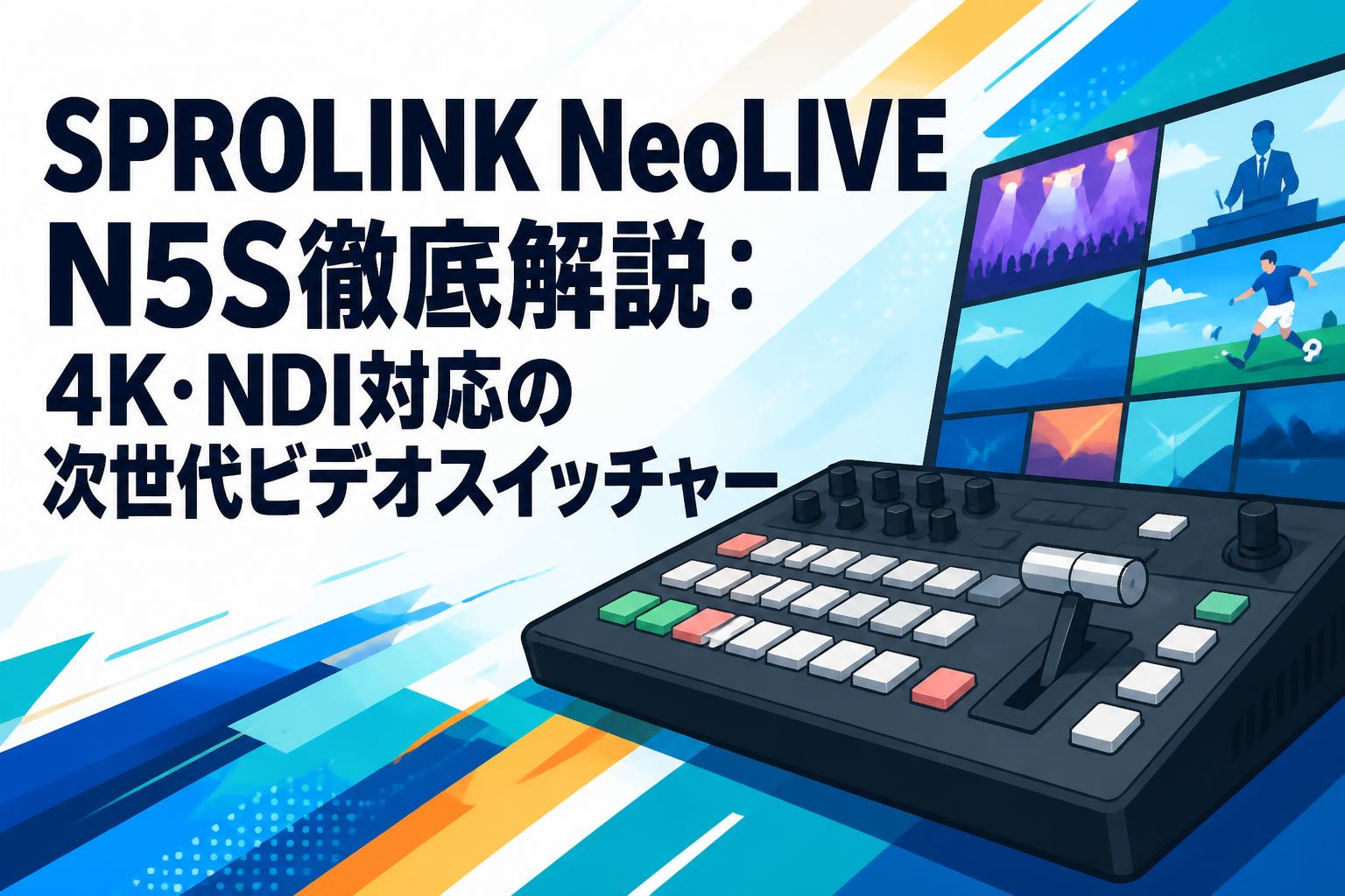 SPROLINK NeoLIVE N5S徹底解説：4K・NDI対応の次世代ビデオスイッチャー