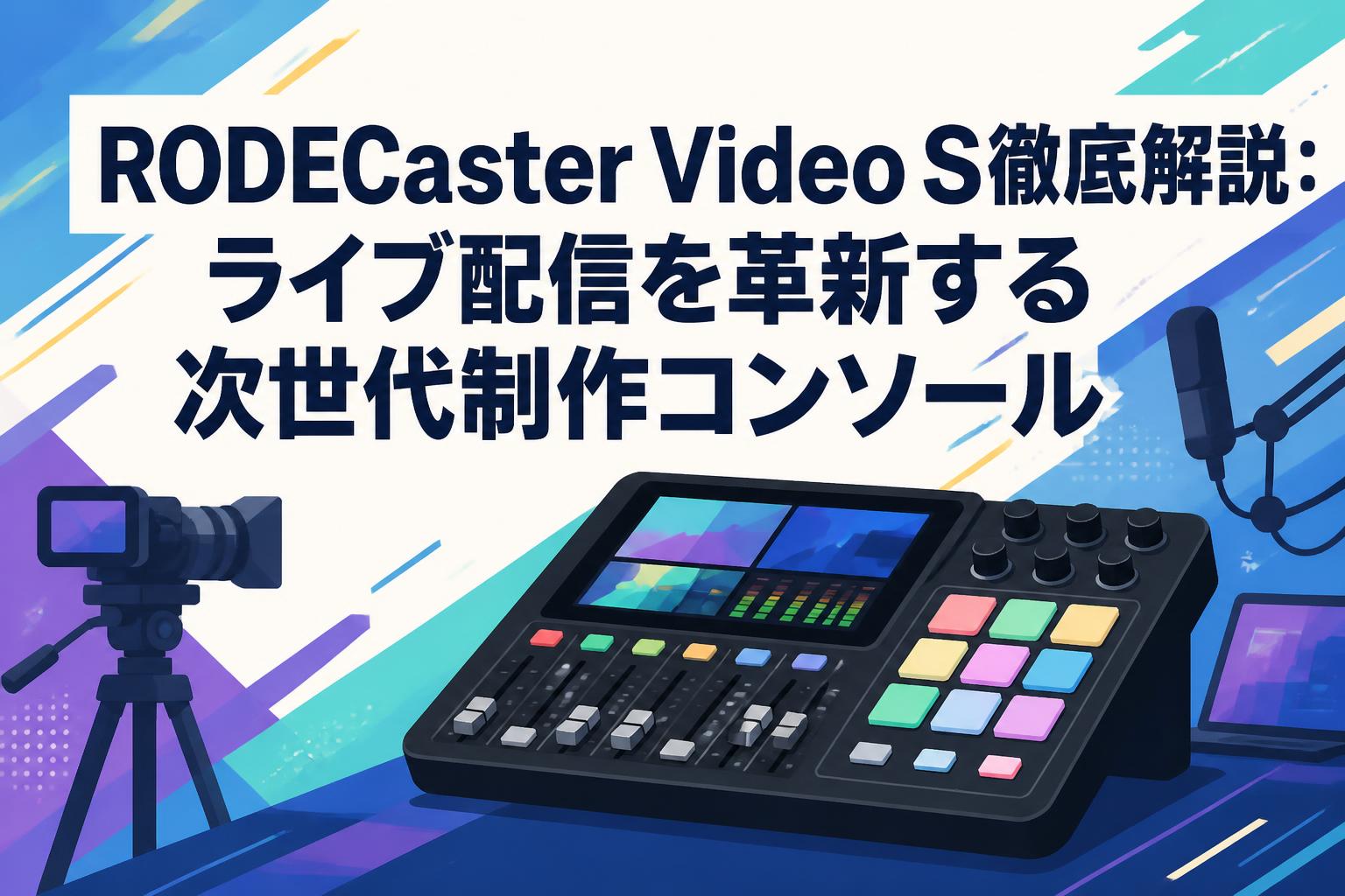 RODECaster Video S徹底解説：ライブ配信を革新する次世代制作コンソール