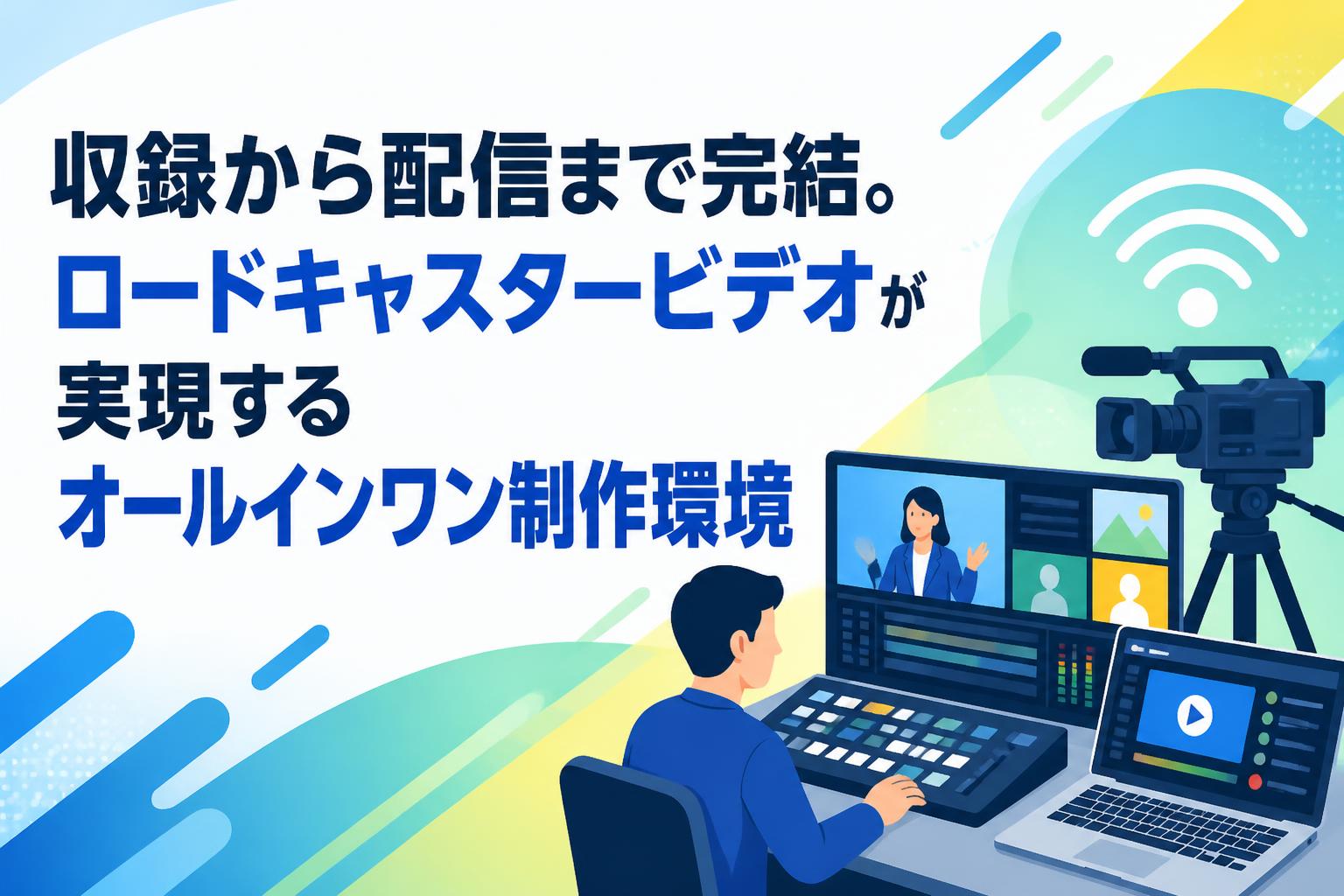 収録から配信まで完結。ロードキャスタービデオが実現するオールインワン制作環境