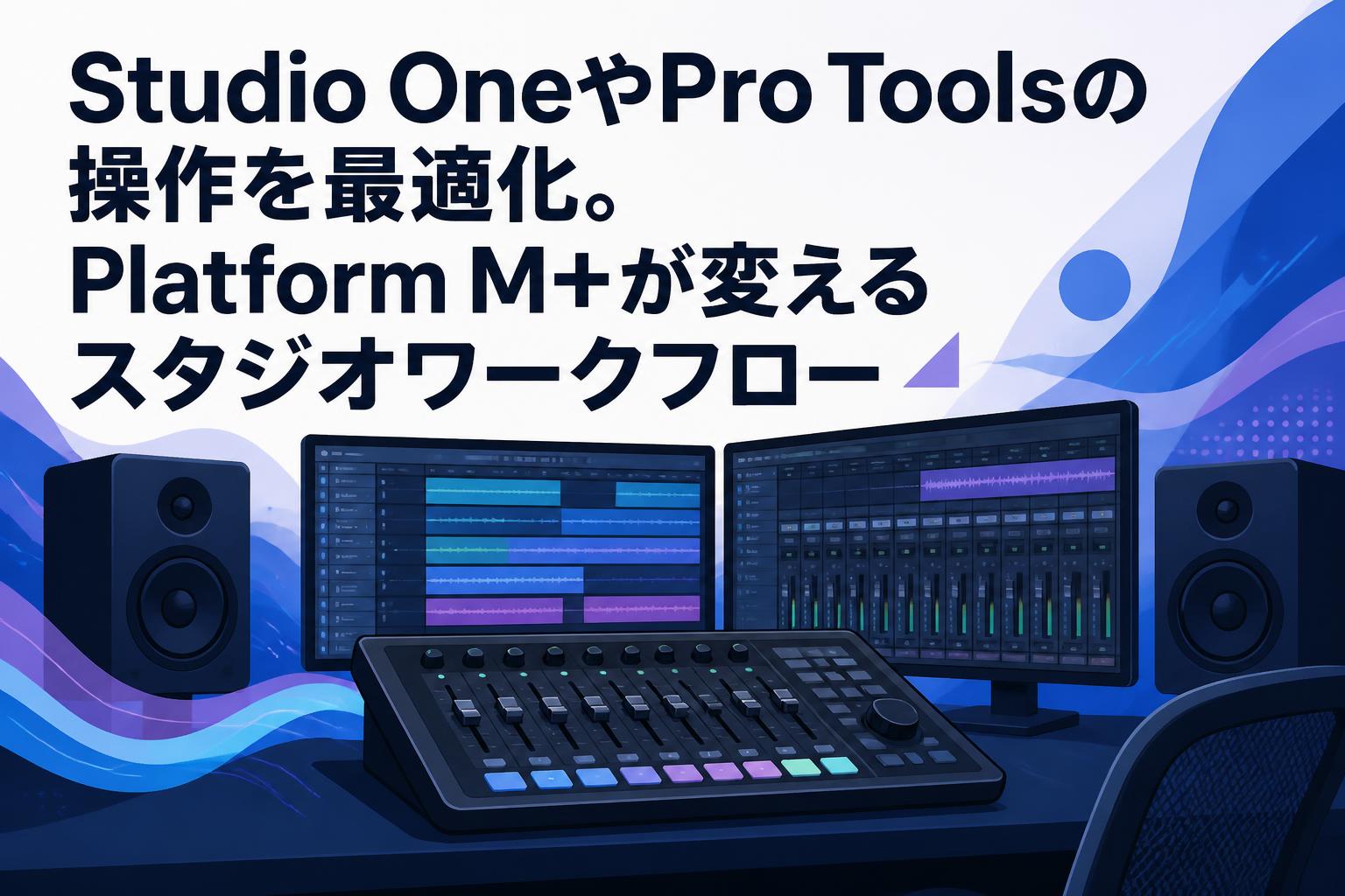 Studio OneやPro Toolsの操作を最適化。Platform M+が変えるスタジオワークフロー