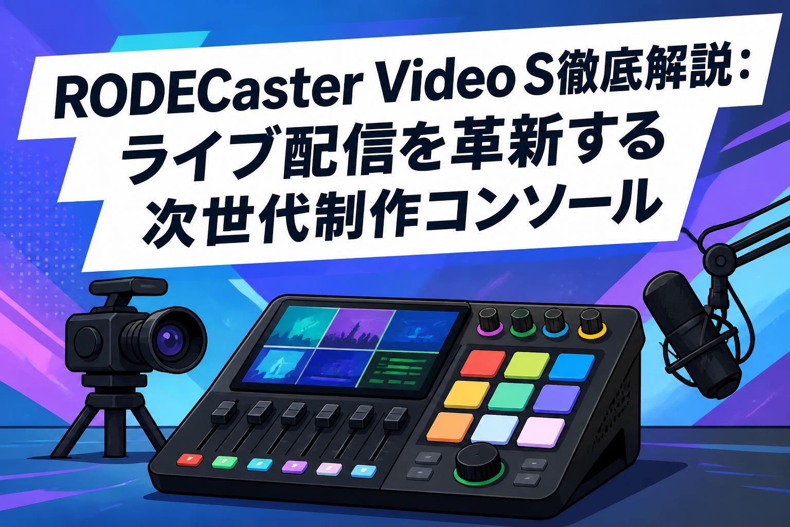 RODECaster Video S徹底解説：ライブ配信を革新する次世代制作コンソール