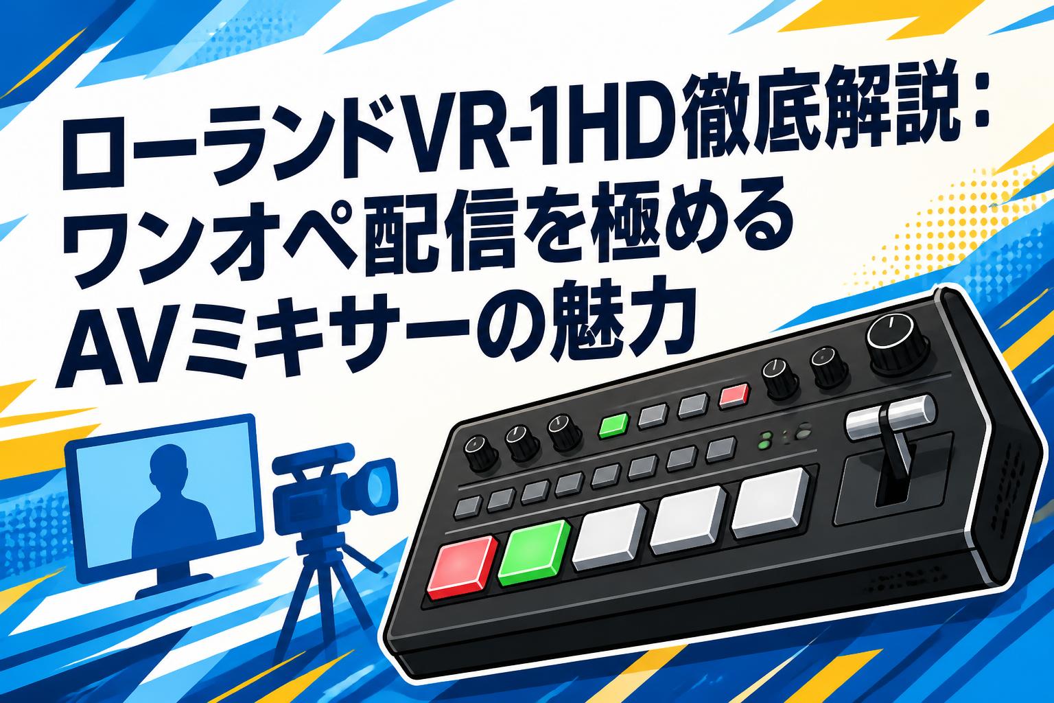 ローランドVR-1HD徹底解説：ワンオペ配信を極めるAVミキサーの魅力