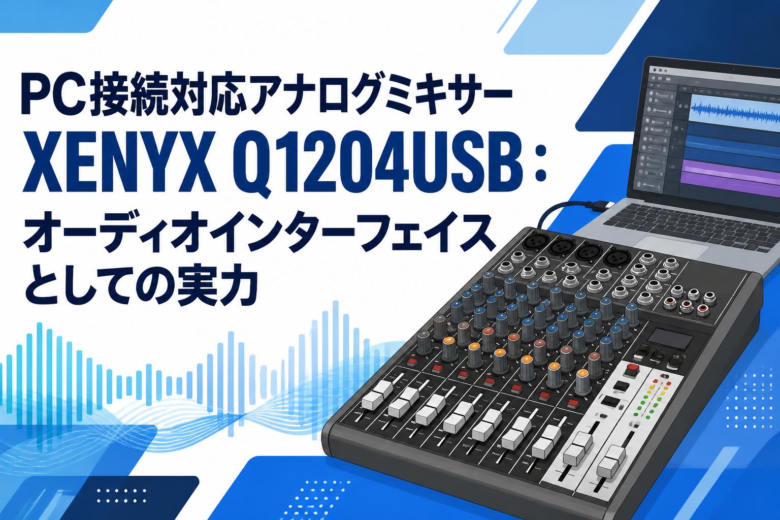 PC接続対応アナログミキサー XENYX Q1204USB：オーディオインターフェイスとしての実力