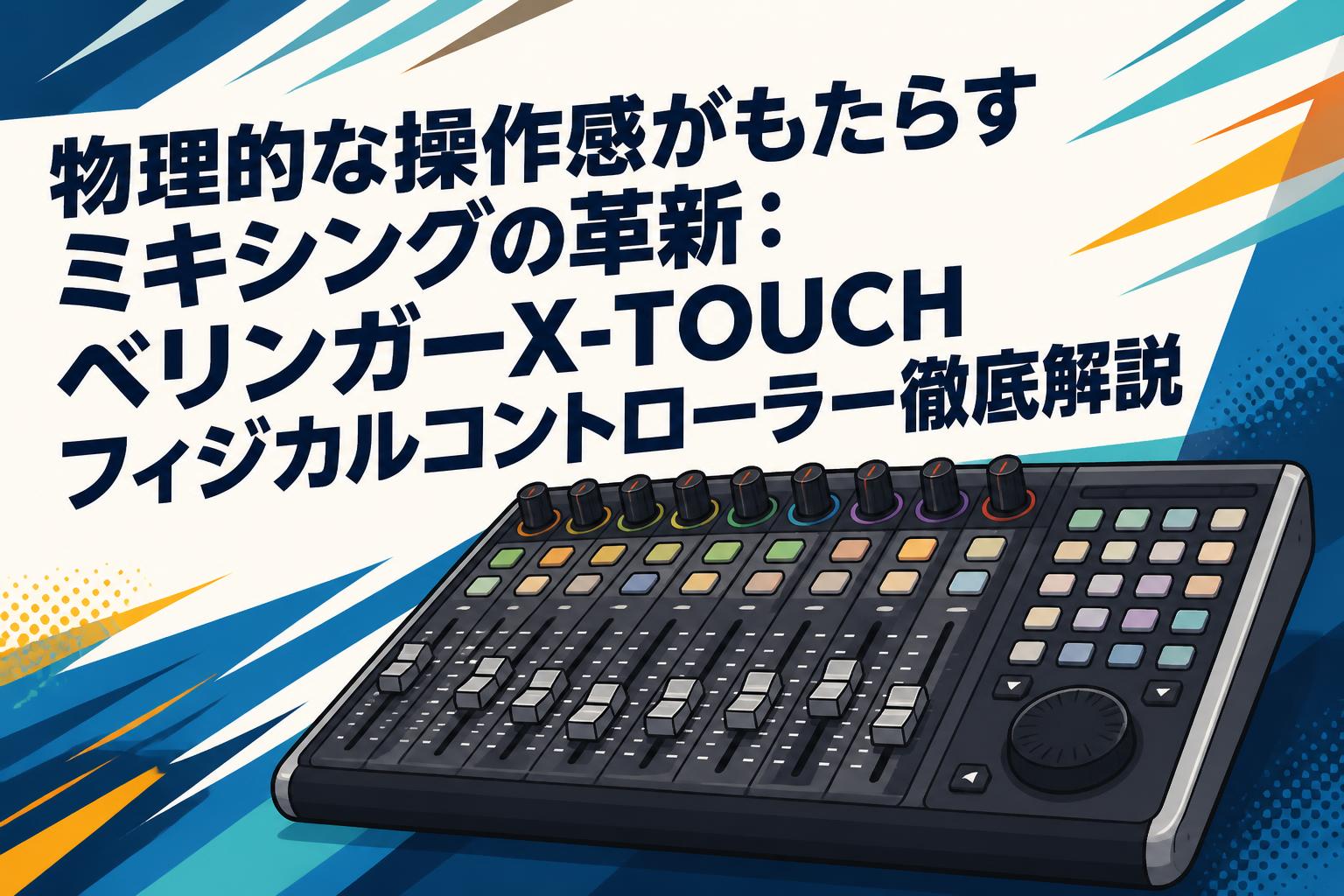 物理的な操作感がもたらすミキシングの革新：ベリンガーX-TOUCHフィジカルコントローラー徹底解説