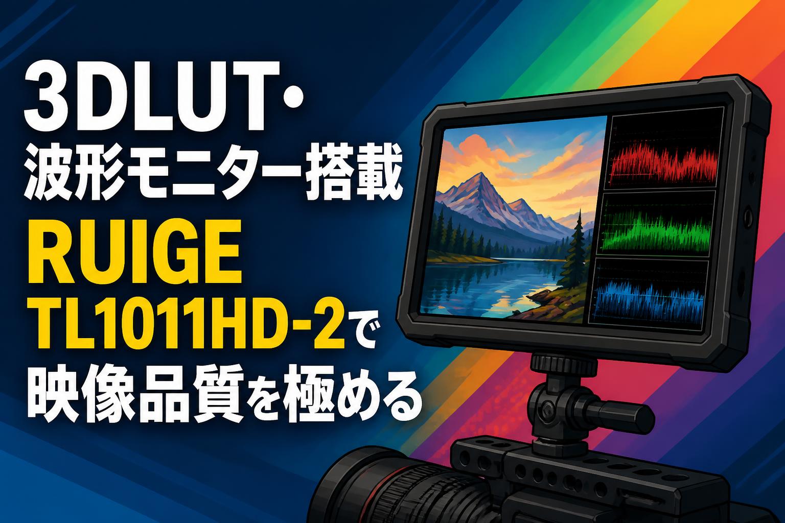3DLUT・波形モニター搭載 RUIGE TL1011HD-2で映像品質を極める