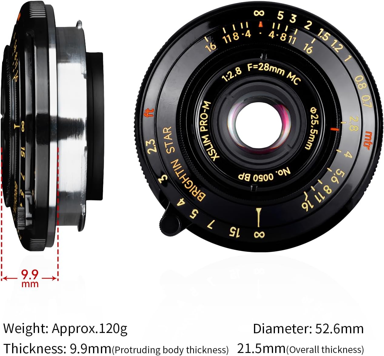 Brightin Star MF 28mm F2.8 フルフレーム ライカ Mマウント ブラック