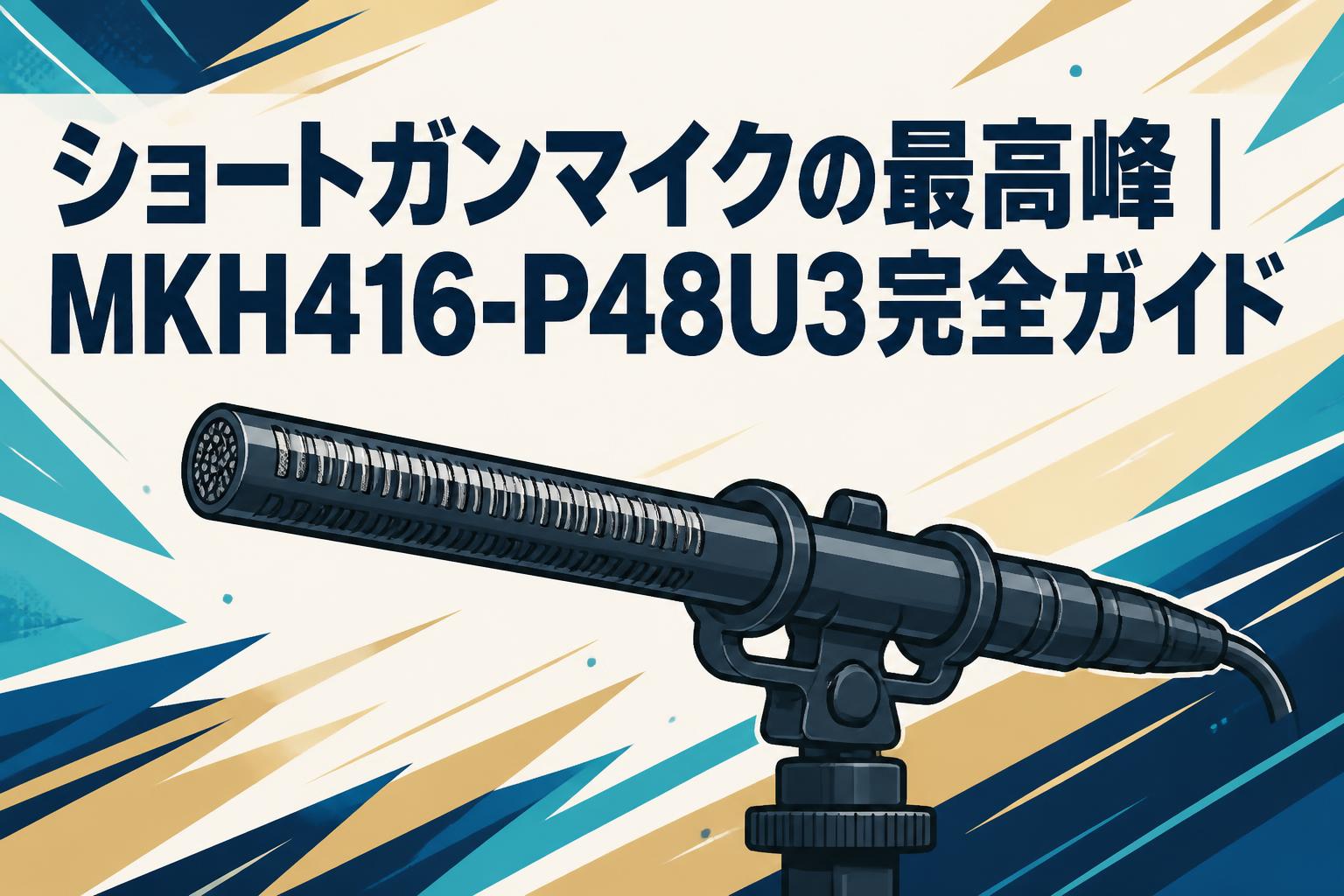 ショートガンマイクの最高峰｜MKH416-P48U3完全ガイド