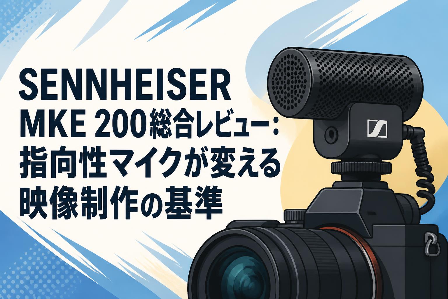 SENNHEISER MKE 200総合レビュー：指向性マイクが変える映像制作の基準
