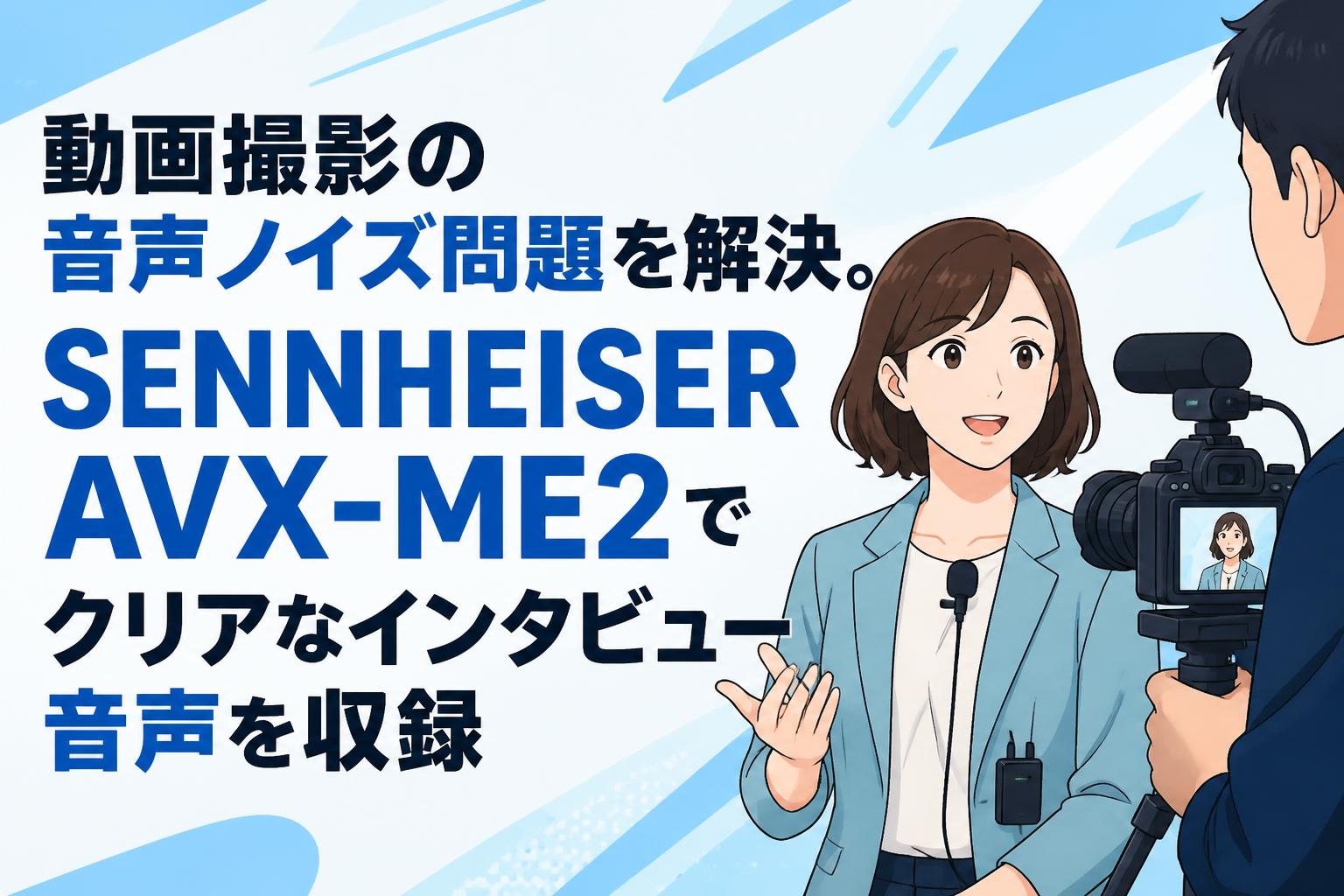 動画撮影の音声ノイズ問題を解決。SENNHEISER AVX-ME2でクリアなインタビュー音声を収録