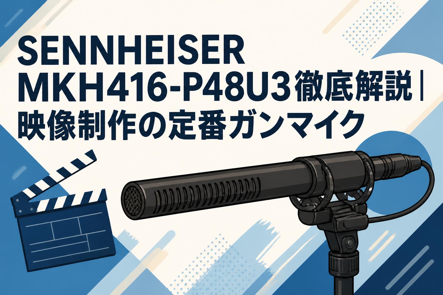 SENNHEISER MKH416-P48U3徹底解説｜映像制作の定番ガンマイク