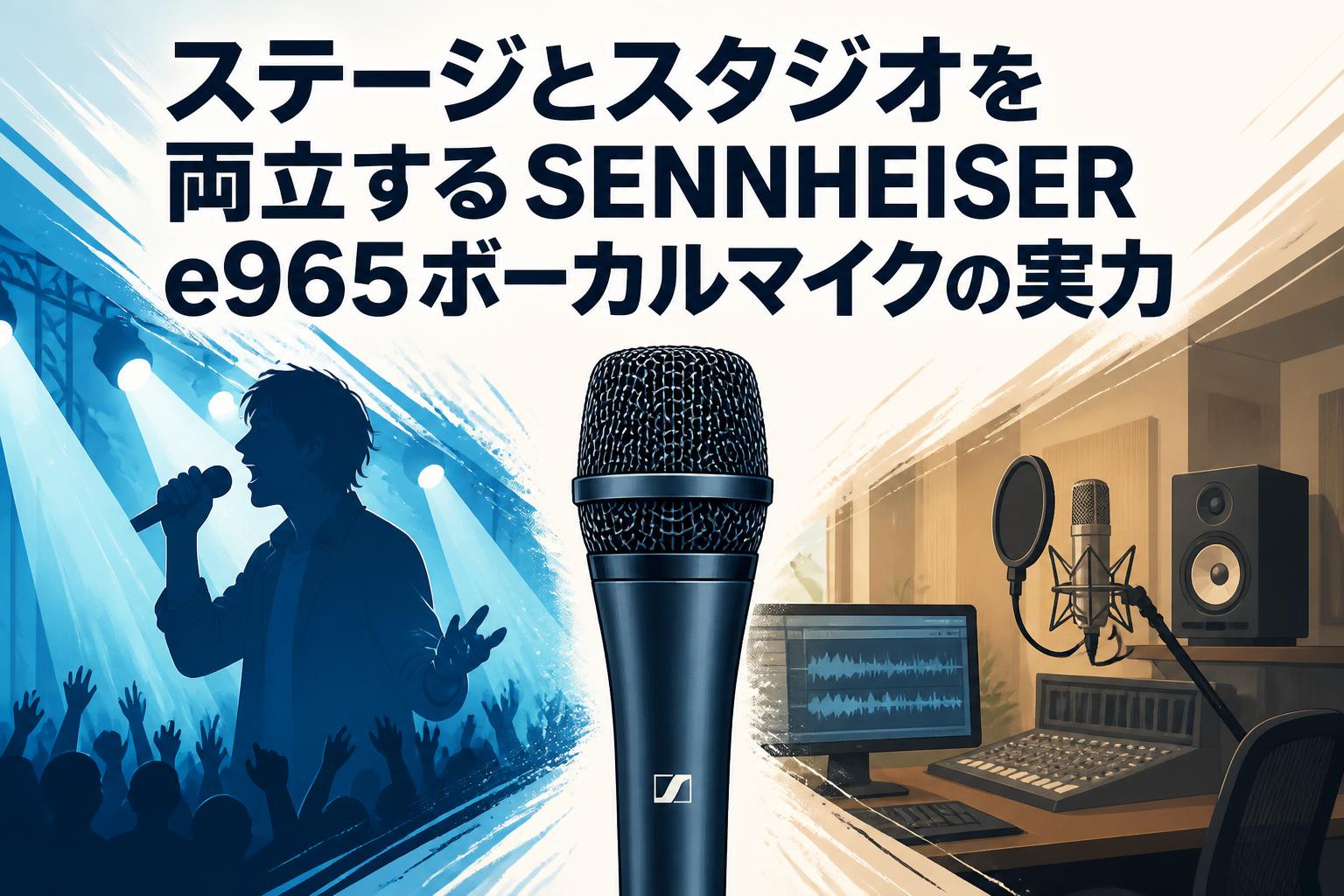 ステージとスタジオを両立するSENNHEISER e965ボーカルマイクの実力