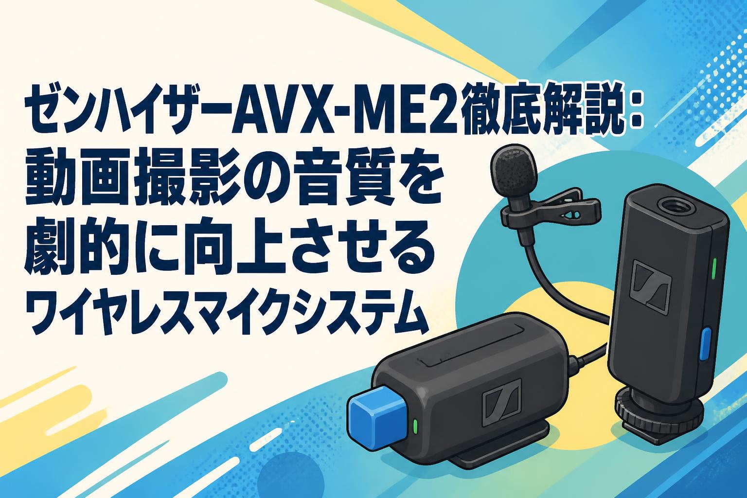ゼンハイザーAVX-ME2徹底解説：動画撮影の音質を劇的に向上させるワイヤレスマイクシステム