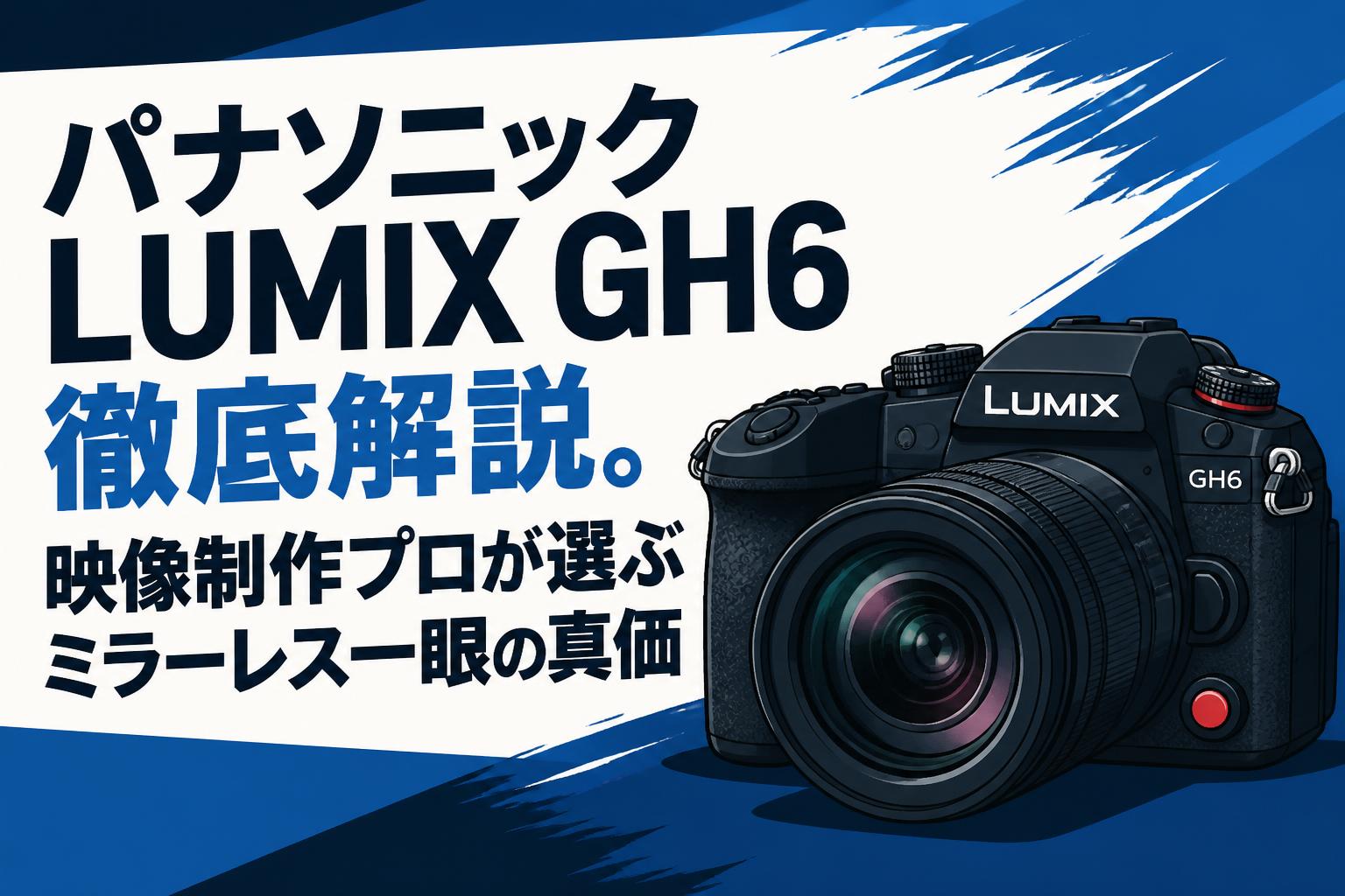 パナソニック LUMIX GH6徹底解説。映像制作プロが選ぶミラーレス一眼の真価