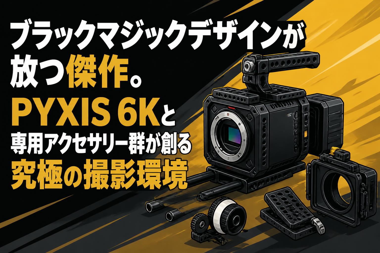 ブラックマジックデザインが放つ傑作。PYXIS 6Kと専用アクセサリー群が創る究極の撮影環境