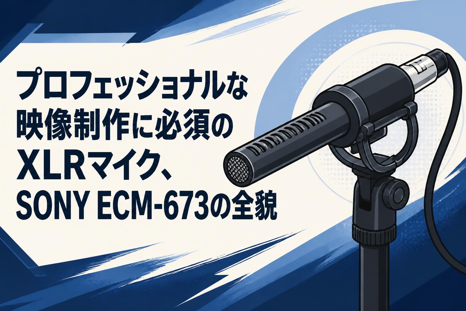 プロフェッショナルな映像制作に必須のXLRマイク、SONY ECM-673の全貌