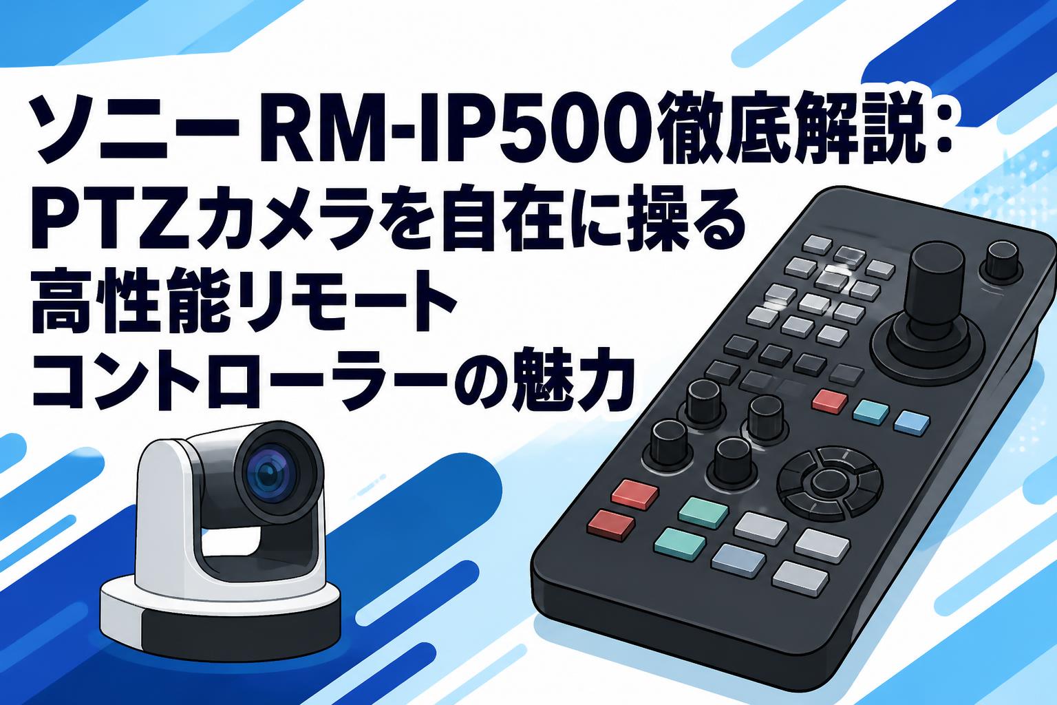 ソニー RM-IP500徹底解説：PTZカメラを自在に操る高性能リモートコントローラーの魅力