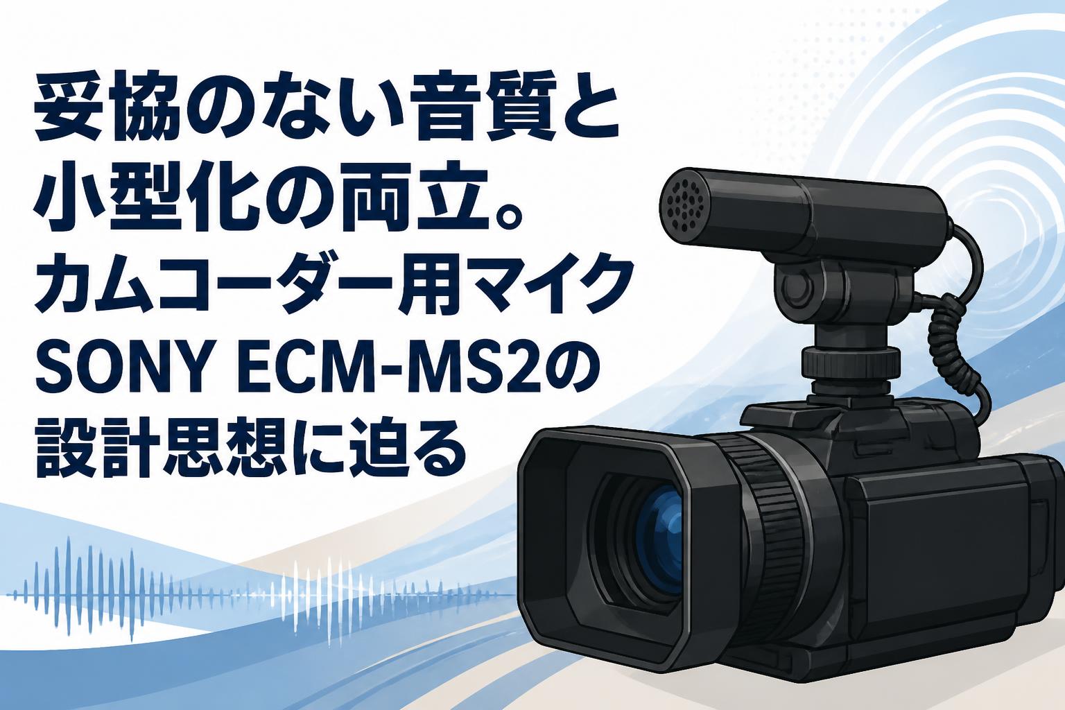 妥協のない音質と小型化の両立。カムコーダー用マイクSONY ECM-MS2の設計思想に迫る