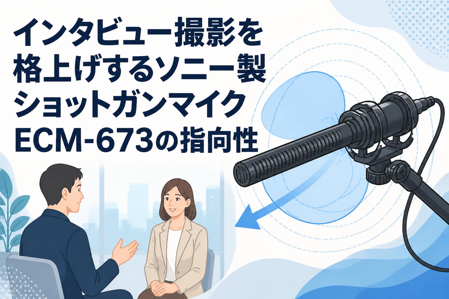 インタビュー撮影を格上げするソニー製ショットガンマイクECM-673の指向性