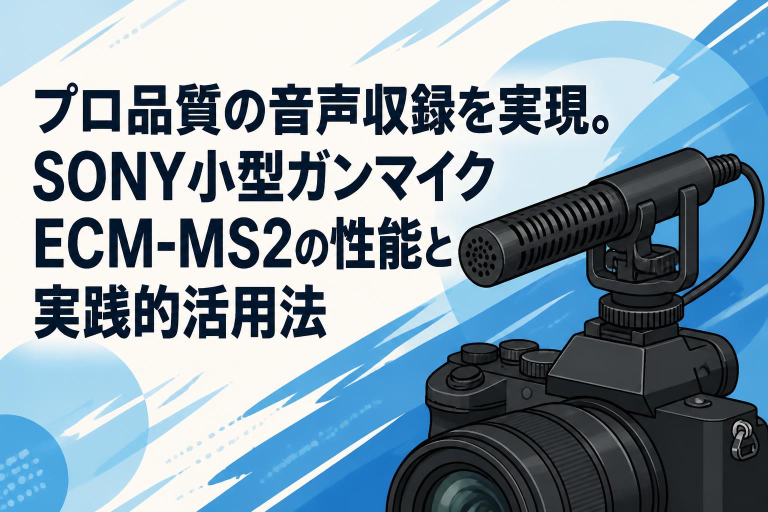 プロ品質の音声収録を実現。SONY小型ガンマイクECM-MS2の性能と実践的活用法