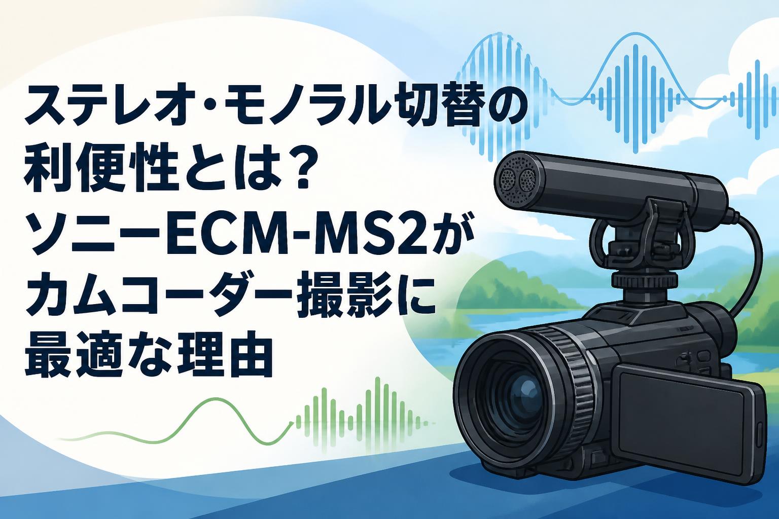 ステレオ・モノラル切替の利便性とは？ソニーECM-MS2がカムコーダー撮影に最適な理由