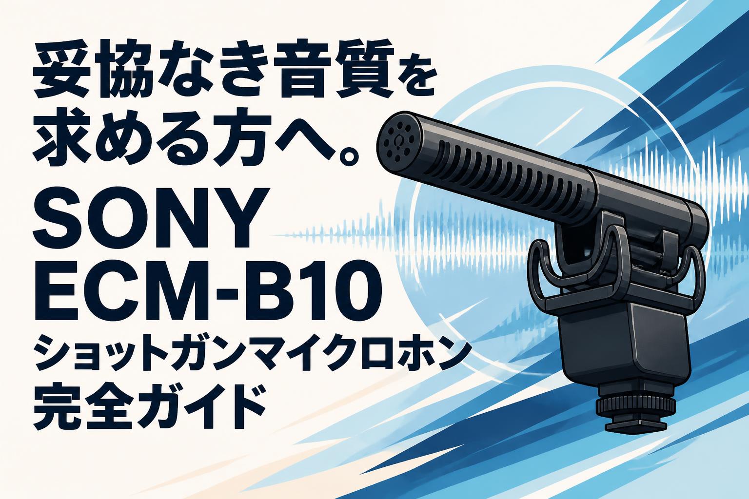 妥協なき音質を求める方へ。SONY ECM-B10ショットガンマイクロホン完全ガイド