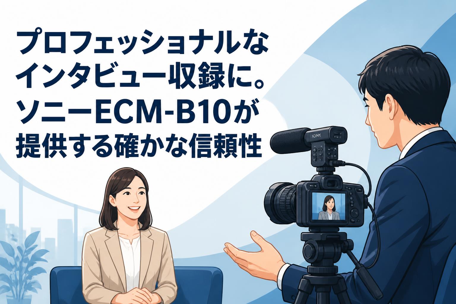 プロフェッショナルなインタビュー収録に。ソニーECM-B10が提供する確かな信頼性